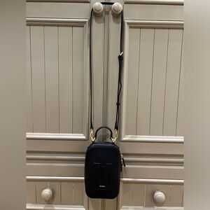 Oryany , Lauren Zip Leather Crossbody Bag. Black